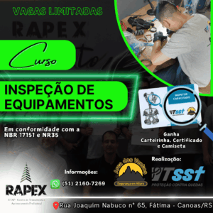 CURSO INSPEÇÃO EQUIPAMENTOS